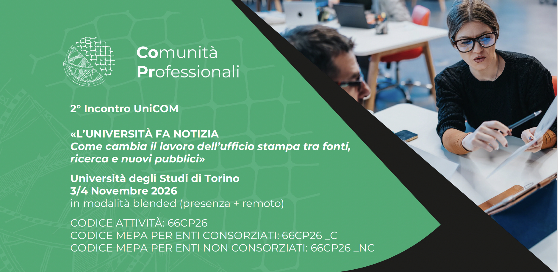 Corso d formazione UnicOM uffici stampa 3-4nov2026