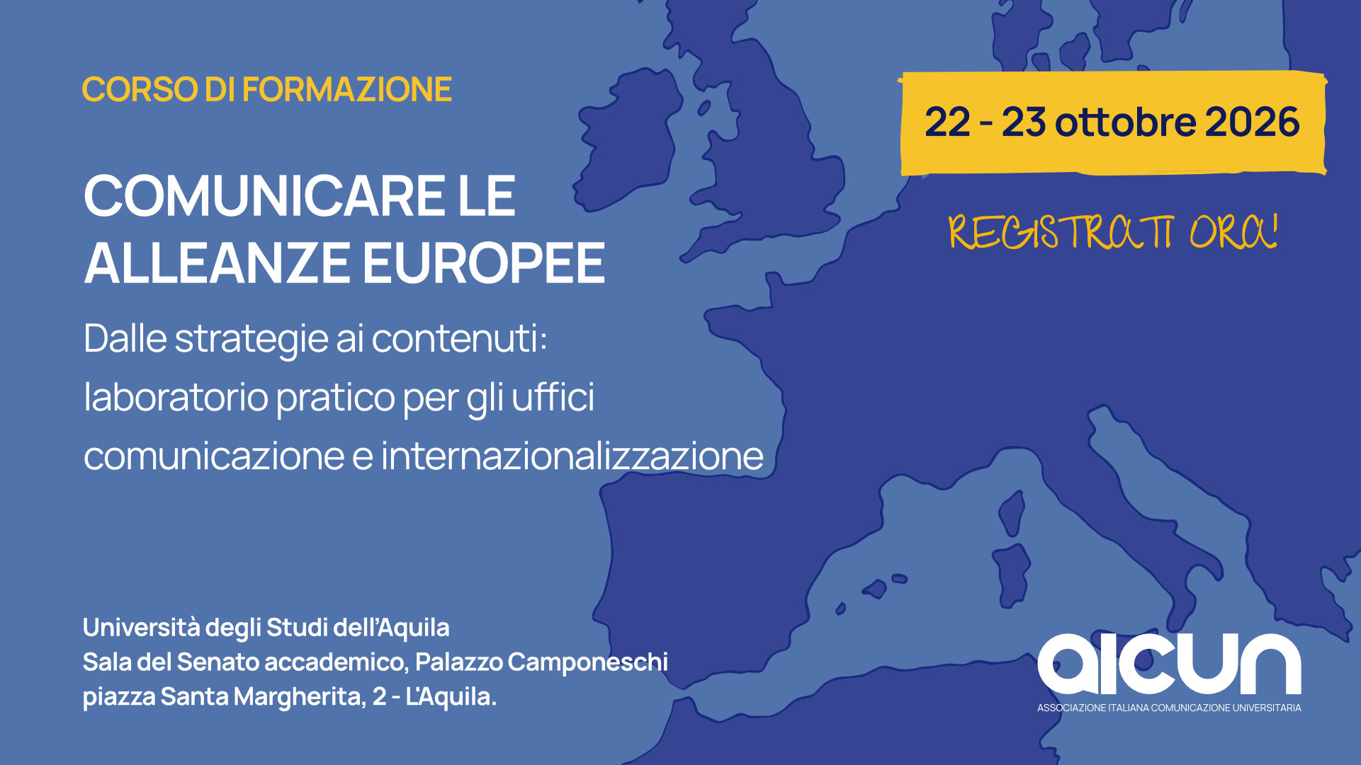 corso di formazione sulla comunicazione delle alleanze europee