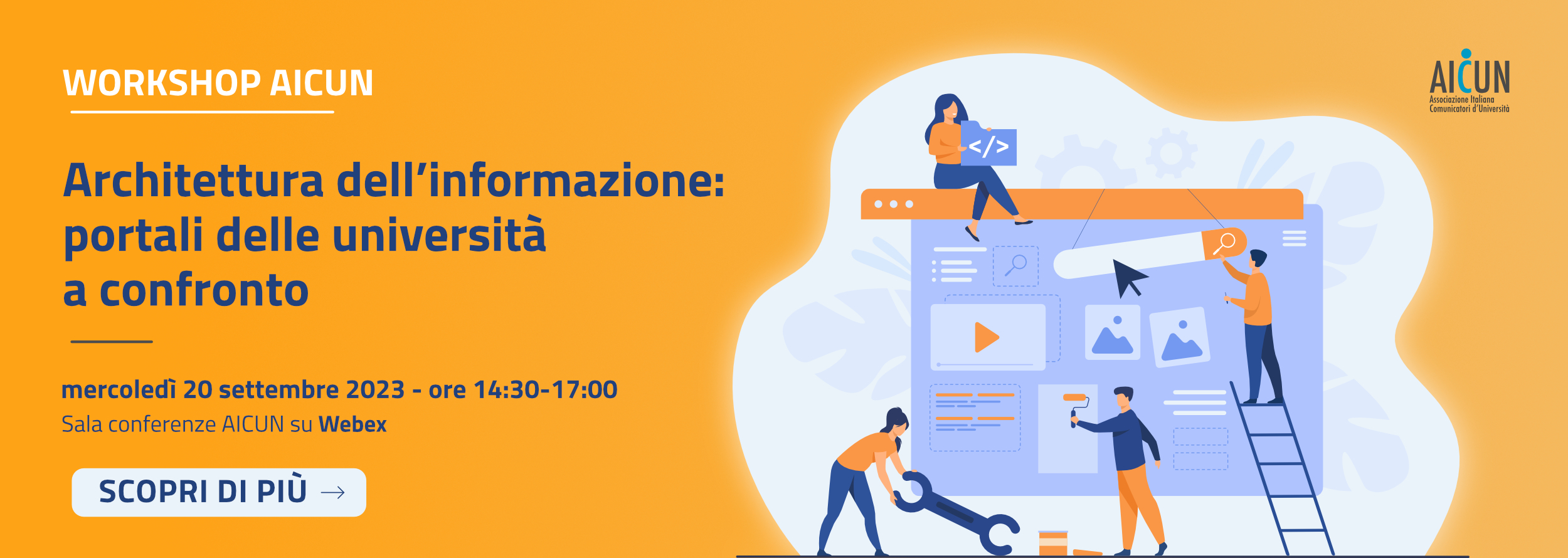 webinar sull'architettura dell'informazione: portali delle università a confronto