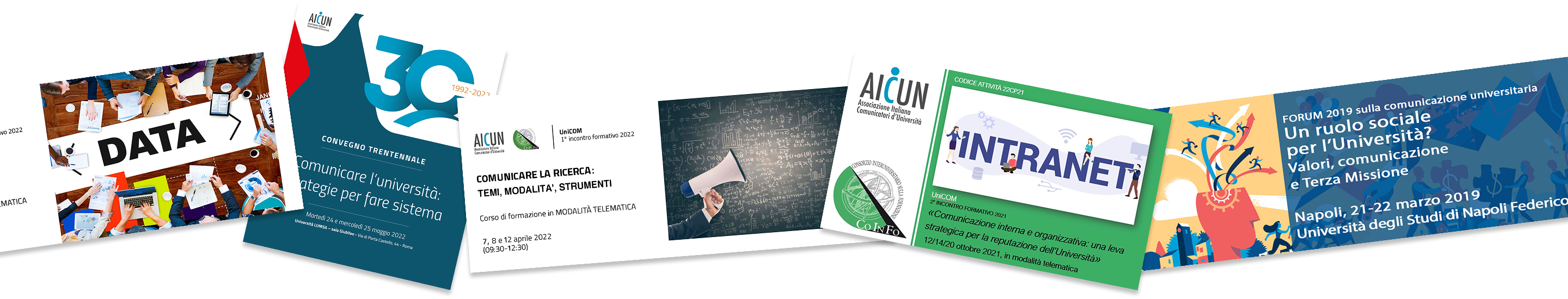 Le attività AICUN negli anni